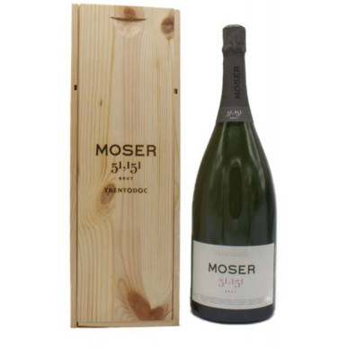 Vendita vino spumante 51,151 Brut Trento DOC Bianco Jeroboan Legno Moser