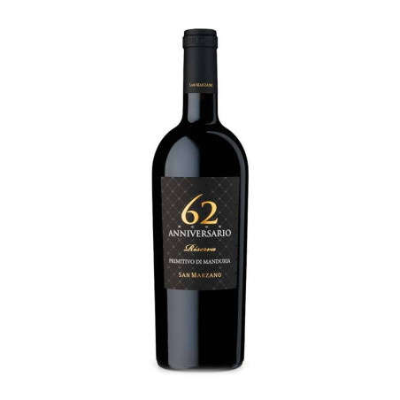 Venta de vinos del 62º aniversario Primitivo di Manduria DOP Riserva San Marzano